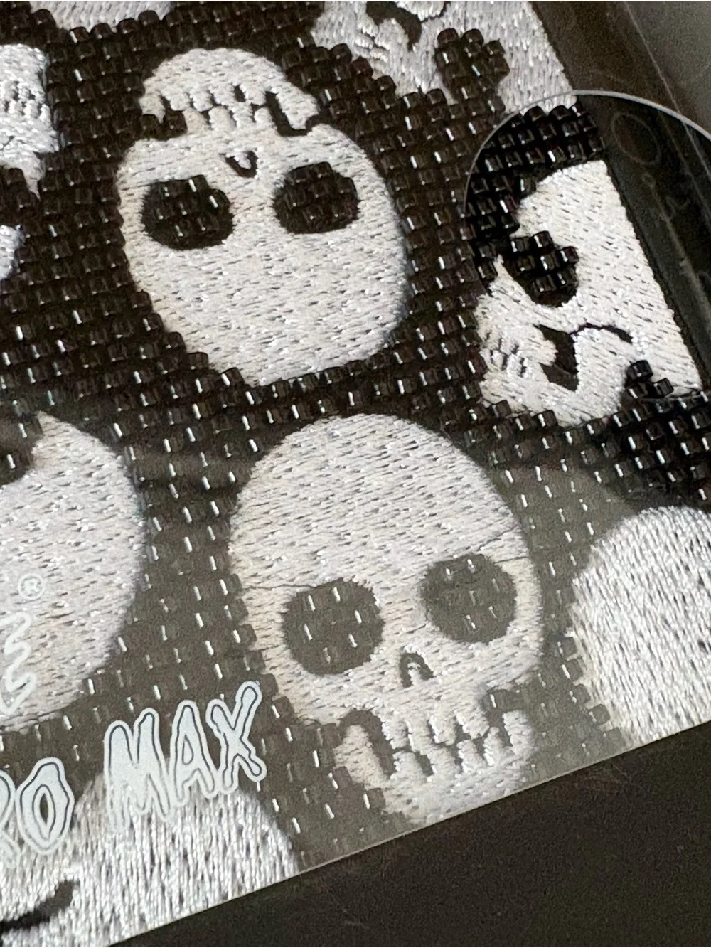 💀 iPhone 16 Pro Max Reaper Beaded Protective Pink Sky Case Black White Skull NWT